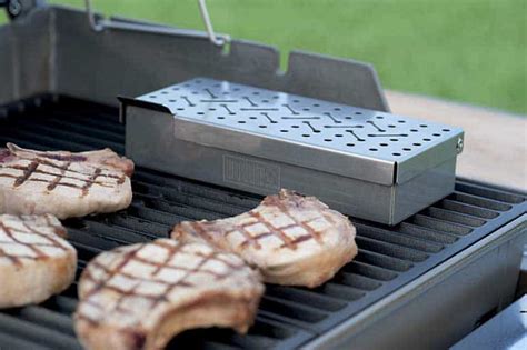 smoker stainless steel smoker box|weber smoker box charcoal grill.